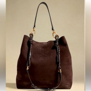 🌞Banana Republic Suede crossbody tote